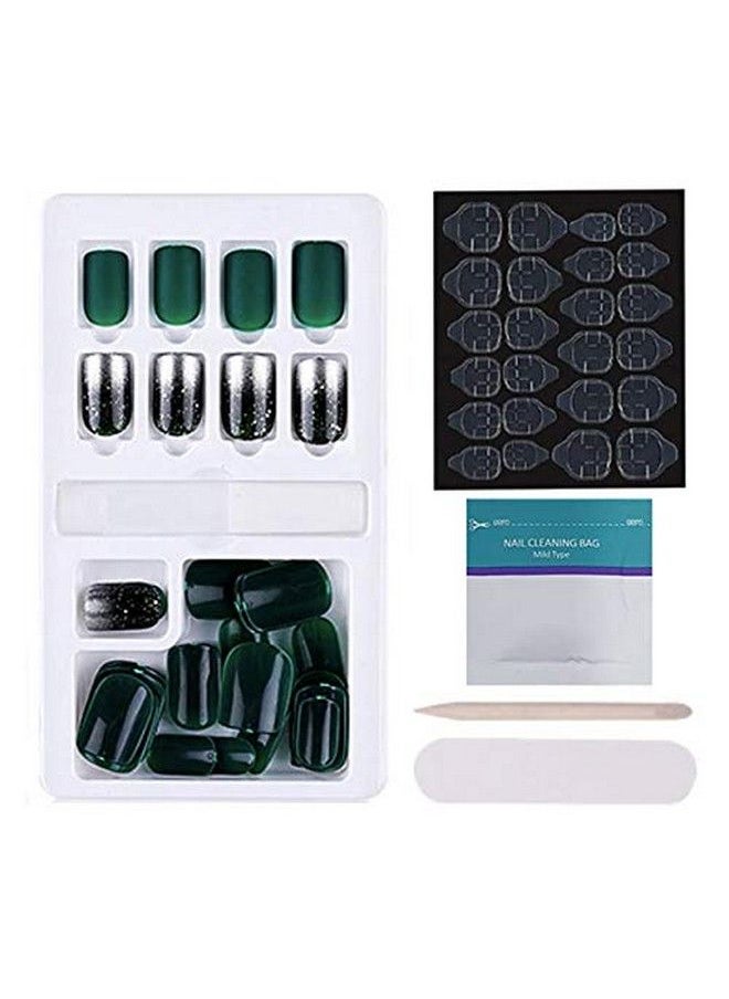 Store2508 - Press On Gel Nails 30 Pcs With Adhesive Double Sided Jelly Nail Glue Nail Filer Mb658_06 - Image 1