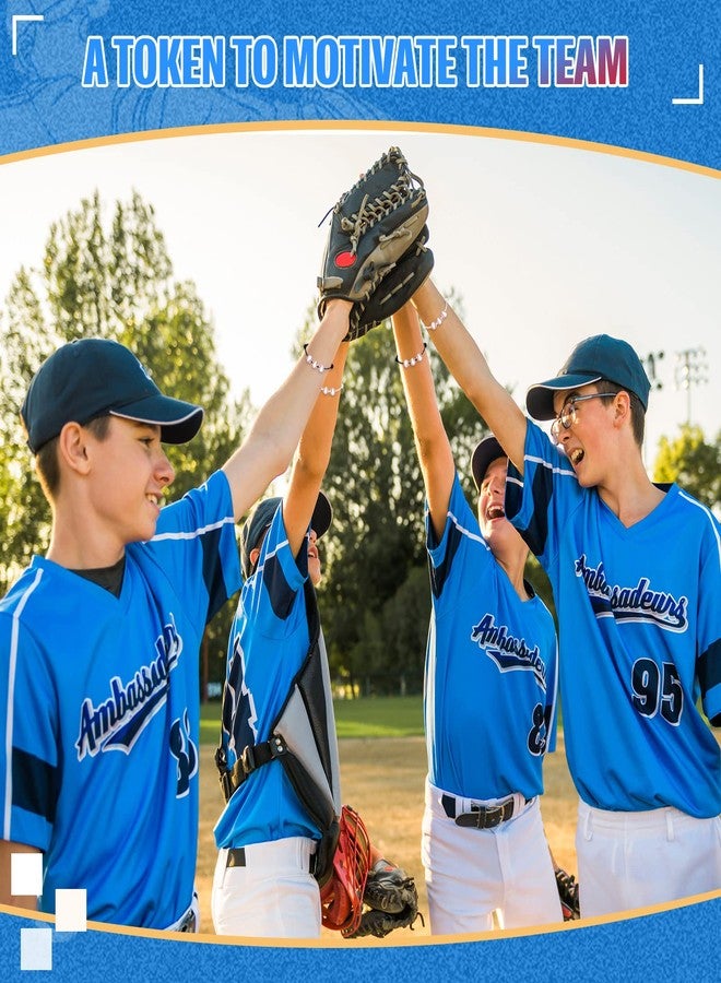 Romooa 32 Pieces Baseball Party Favors Set, 16 Adjustable Baseball Bracelet 16 Mini Sports Stress Ball Foam Theme Party Supplies for Team Sport Birthday Gift(Black, White) - Image 4