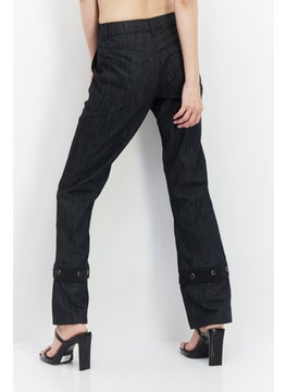 adidas Originals Women Loose Fit Brand Logo Track Pant, Black  - Image 2