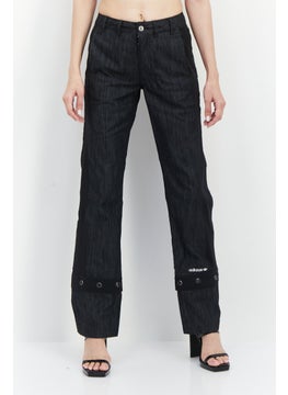 adidas Originals Women Loose Fit Brand Logo Track Pant, Black  - Image 1