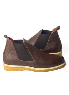 Generic leather half boot brown  - Image 2