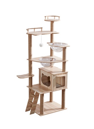 Cat Tree Cat Tower Condo Furniture Scratch Post with Natural Sisal Rope, Hammock & Cradle for Cats Kittens, Tall Cat Climbing Stand with Plush Perch & Toys - pzsku/Z85950E4B8A17A5FB92DDZ/45/_/1699854668/165b9fb5-b161-4f99-9aee-a9409c65fb16