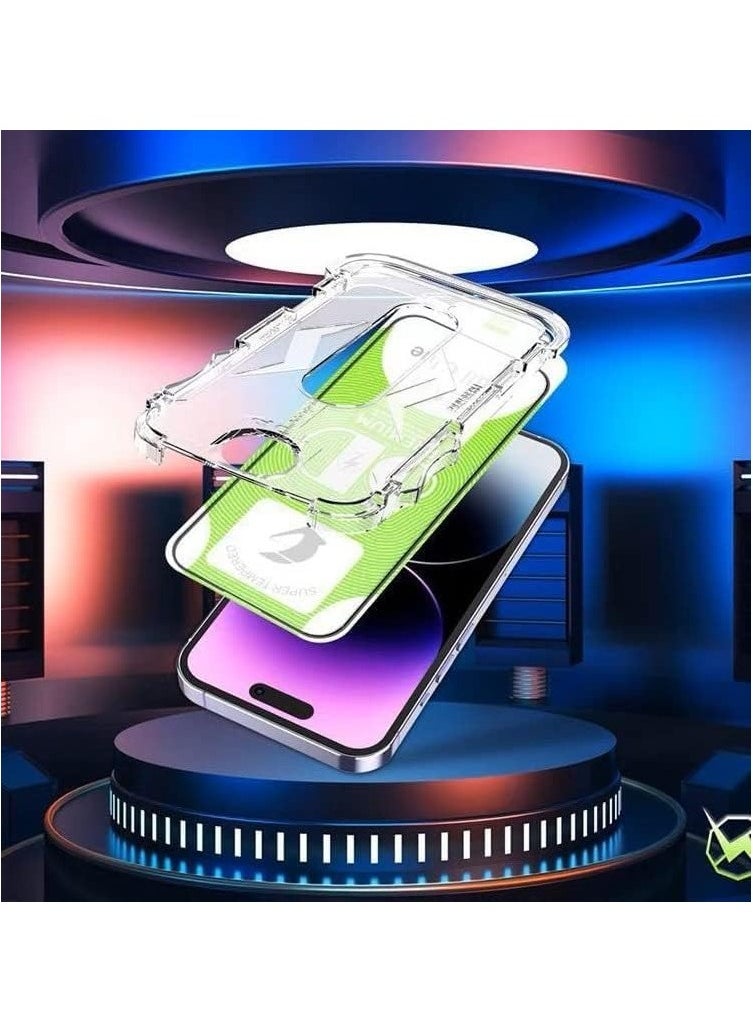 Generic One-click Installation Screen Protector For iPhone 16 13 11 12 14 Pro Max Xs Xr X Tempered Glass Film Cover For iPhone 16 Pro Max (Iphone 16 Pro Max)  - Image 4