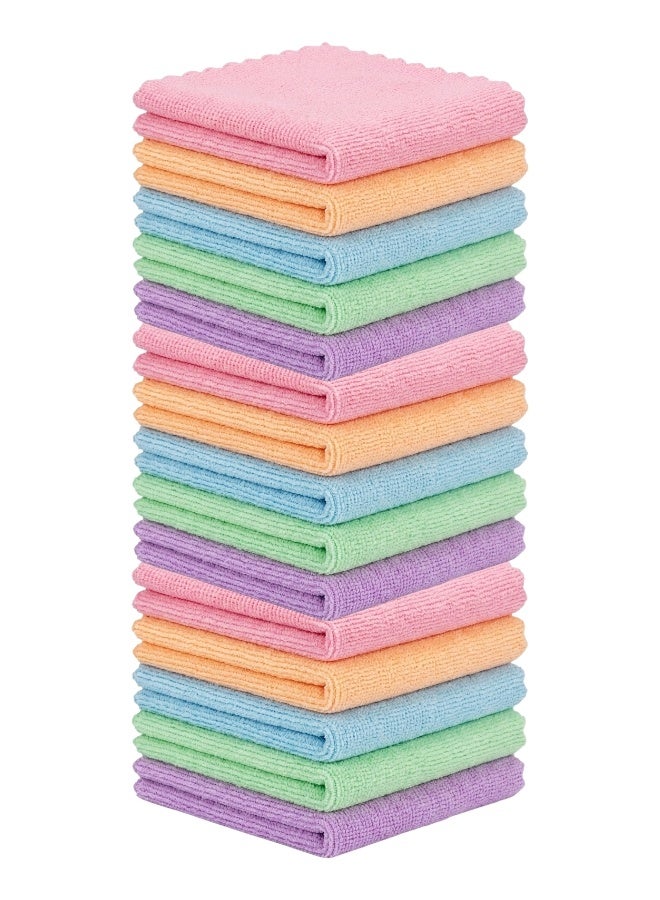 Microfiber Cleaning Wipes Pack of 15, 30 x 30 cm, Reusable Cloths for Glass Furniture and Kitchen - Image 1