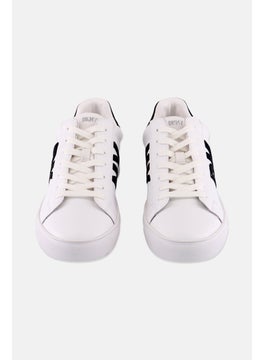 DKNY Women Abeni Brand Logo Lace Up Casual Shoes, White  - Image 4