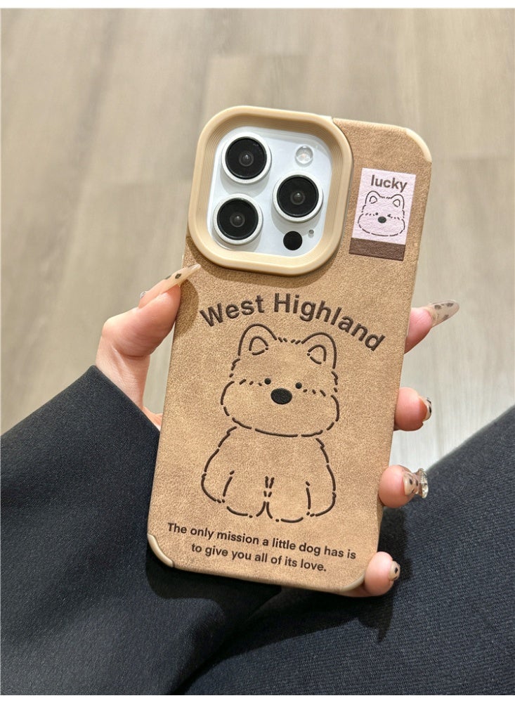 NIBEMINENT English West Highland Terrier Protective TPU Case Cover For iPhone 14 Plus - Image 1