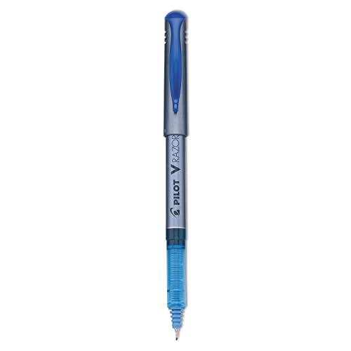 Pilot V Razor Point Liquid Ink Markers, Extra Fine Point, Blue Ink, 12-Pack (11021) - Image 1