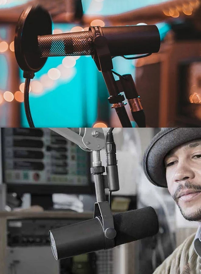 SM7dB Dynamic Vocal Microphone w/Built-in Preamp for Streaming, Podcast, & Recording, Wide-Range Frequency, Warm & Smooth Sound, Rugged Construction, Detachable Windscreen SM7DB Black  - Image 3