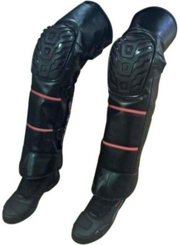Ebakbak Motorcycle Leather Leg Protector Waterproof Silicone Knee Protector Cold Proof Motor Knee Protector  - Image 1