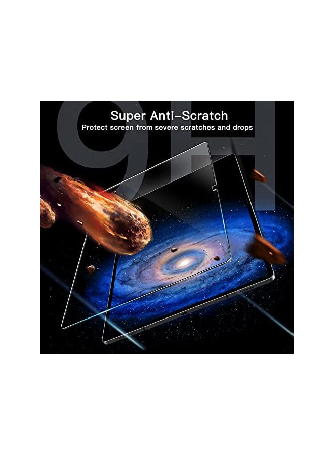 JETech Screen Protector for Samsung Galaxy Tab S8 Ultra (14.6-Inch, 2022 Model, SM-X900/SM-X906) with Easy Installation Frame, Tempered Glass Film, HD Clear, 2-Pack - Image 5