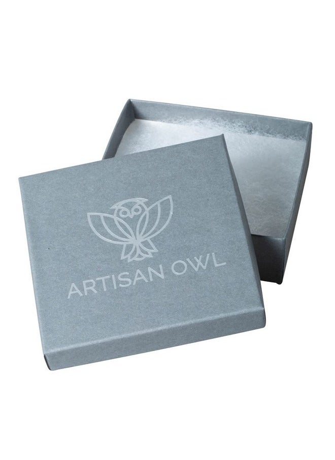 Artisan Owl - Owl Magnifier Magnifying Glass Sliding Top Magnet Pendant Necklace, 30" (Silver Tone) - Image 1