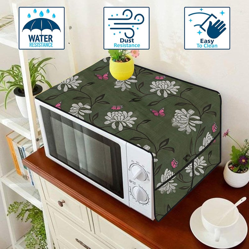 Wings Star Oven Top Cover for Panasonic 27 Litre Convection Microwave Oven NN-CT654M Silver - Microwave Top Cover with 4 Utility Pockets and 1 Oven Handle Cover KUM85 - Image 5