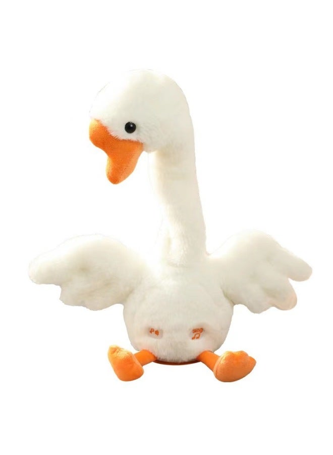 Ring Game Set Big Goose Set I Duck Don't Pour Duck Doll Shook His Head Goose Electric Ring Stall Toy Wholesale-Specifications:Big White Goose ]  - Image 1