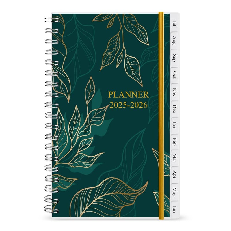 Getvow 2025 Pocket Planner/Calendar - January 2025 - December 2025, A6 Weekly & Monthly Organizer Notebook & Journal to Track Goals, Easy to Organize Your Daily Life, Medium 3.75" x 6.75", Pink - Image 1