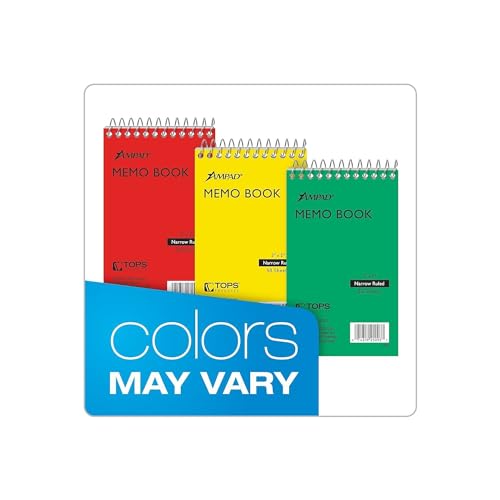 Ampad 25093 Wirebound Pocket Memo Book, Narrow, 5 x 3, White, 50 Sheets - Image 5