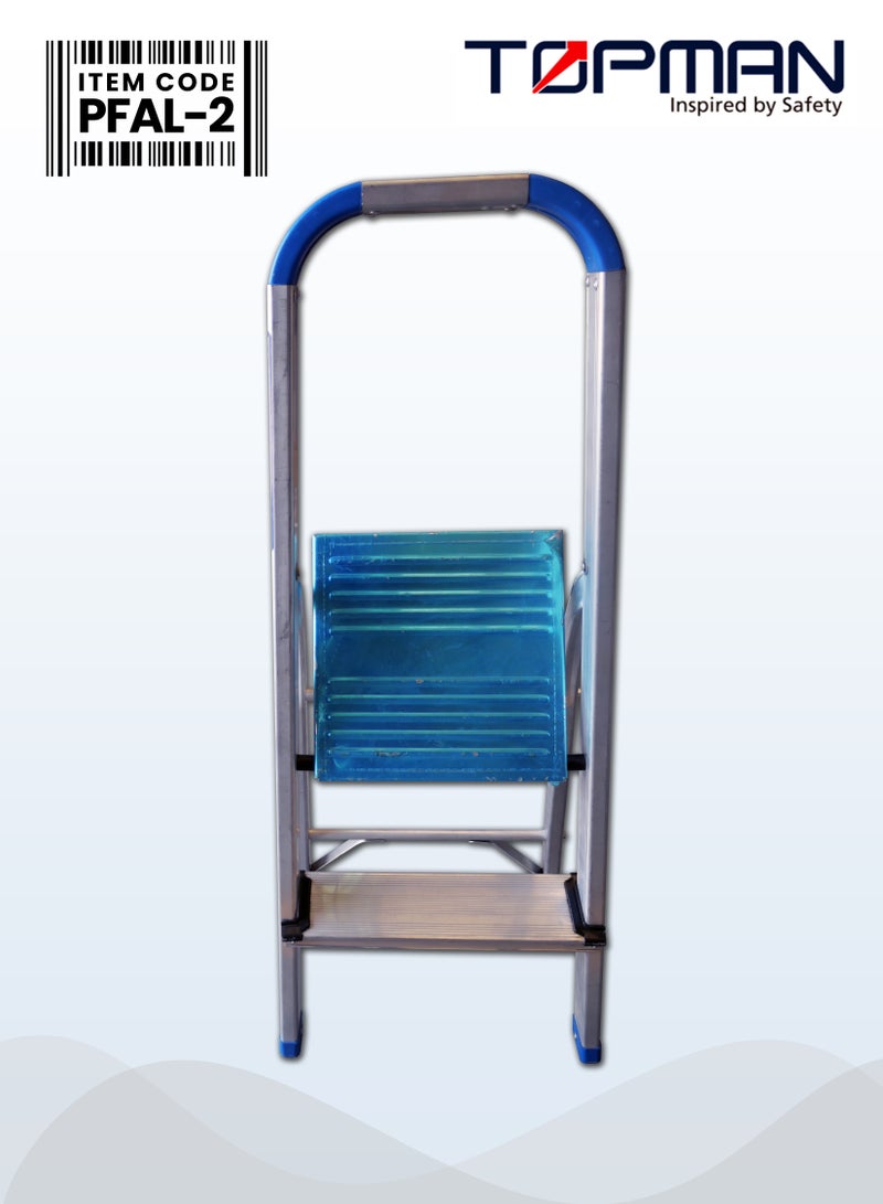 TOPMAN Medium Duty Platform Aluminium Ladder 2 Steps - Image 3