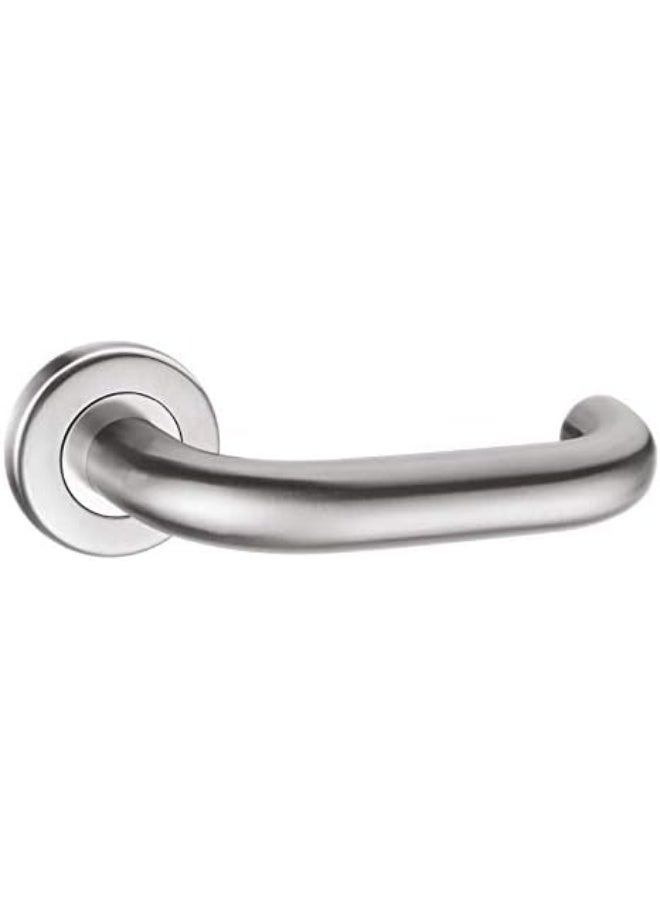 NJM Only Rosette Door Handle Set with Fittings, Easy Fix, Free Size Regardless previous Holes on Door- 1 Set - Image 2