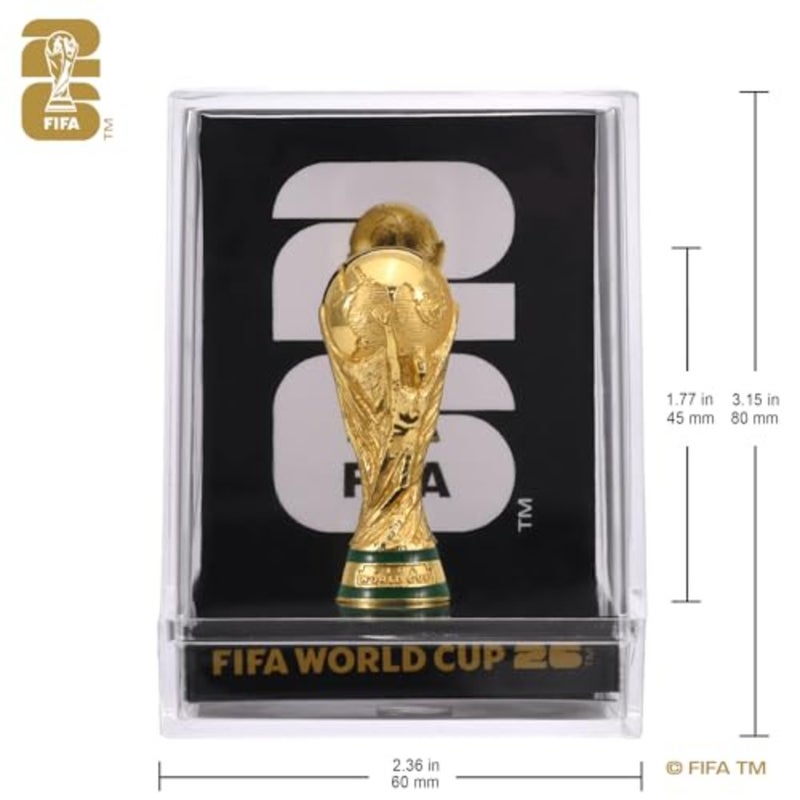 Official FIFA World Cup 2026 Edition - 3 Inch 3D Trophy Inside a Premium Acrylic Case - Timeless Collector's Item - FIFA World Cup Trophy Replica Perfect for Man Cave or Football Memorabilia - Image 2