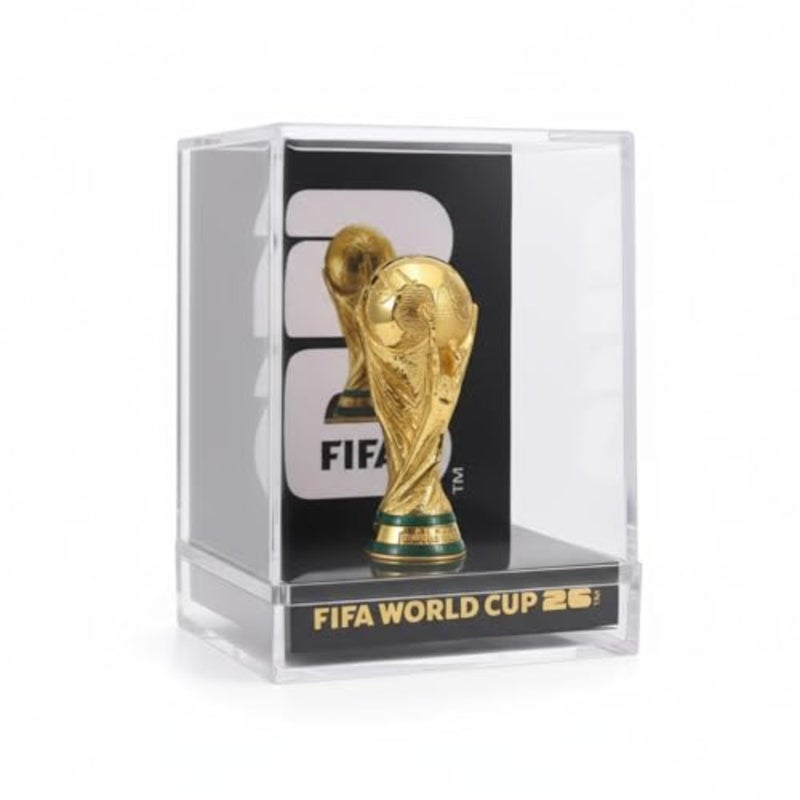 Official FIFA World Cup 2026 Edition - 3 Inch 3D Trophy Inside a Premium Acrylic Case - Timeless Collector's Item - FIFA World Cup Trophy Replica Perfect for Man Cave or Football Memorabilia - Image 1