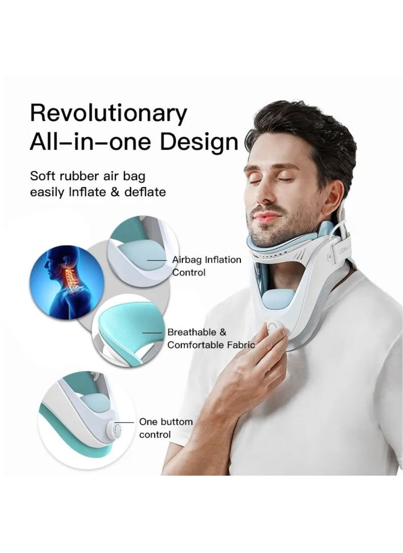 Techlove LK Adjustable Cervical Collar Soft Neck Brace, LK020A - Light blue  - Image 3