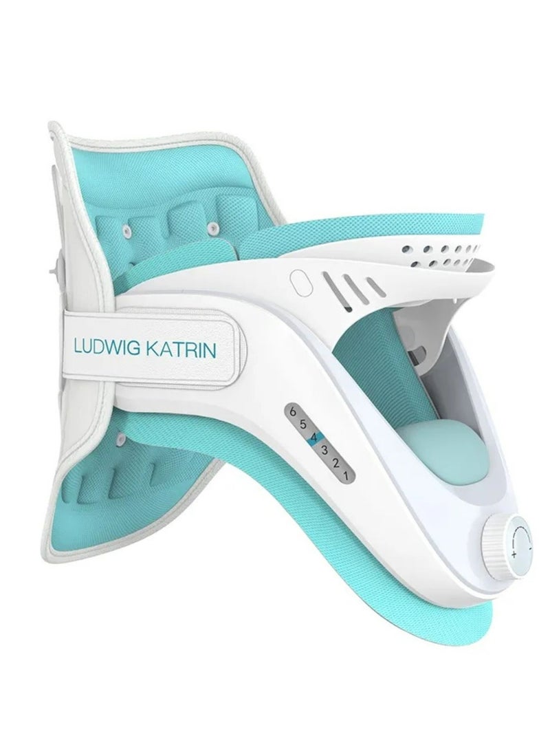 Techlove LK Adjustable Cervical Collar Soft Neck Brace, LK020A - Light blue  - Image 1