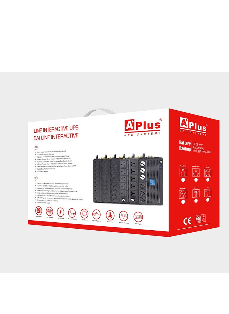 APLUS Uninterruptible power supply A Plus unit, Plus3L model - capacity: 800 volts amp 480 watts  - Image 2