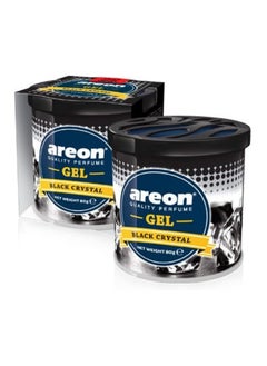 Areon Gel Can Car Scent, Black Crystal, Pack Of 1 