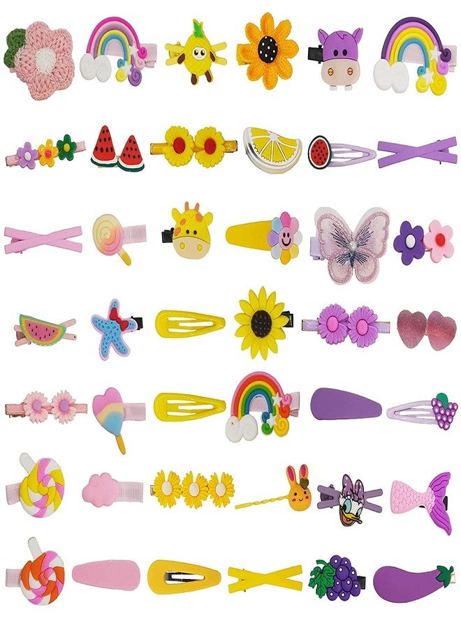 Shidara Hair Clips For Baby Girls Hair Accessories Colorful Cute Candy Flower Fruit Animal Hair Pins Barrettes, Hair Bows For Toddlers Kids Teens Children | Multi | 10 Pieces - Image 2