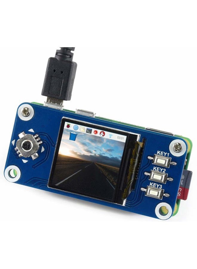 waveshare 1.3inch LCD Display HAT for Raspberry Pi 4B/3B+/3B/2B/Zero/Zero W/Zero WH, IPS Screen 240x240 Pixels RGB, 65K Display Color with Embedded Controller Communicating via SPI Interface - Image 2