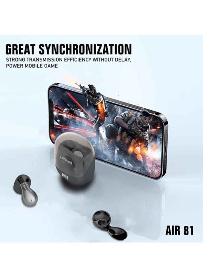 Lenyes - Lenyes AIR81 Bluetooth Earphones With Microphone TWS Earphone Wireless Game Earbuds Noise reduction Bluetooth Headset with Mic - Image 1