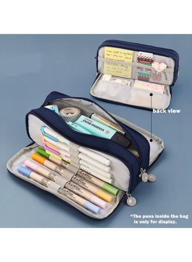 SPECIAL Large Capacity Pen Case, Three Compartment Pen Case, Suitable for Stationery Bags for School Teenagers, Boys and Girls, Convenient Storage Bags, Outdoor Travel Storage Bags - Image 4