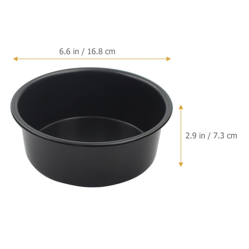 6 Inch Round Anodized Aluminum Cake Pan Non Stick Fixed Bottom For Cheesecake - Image 3