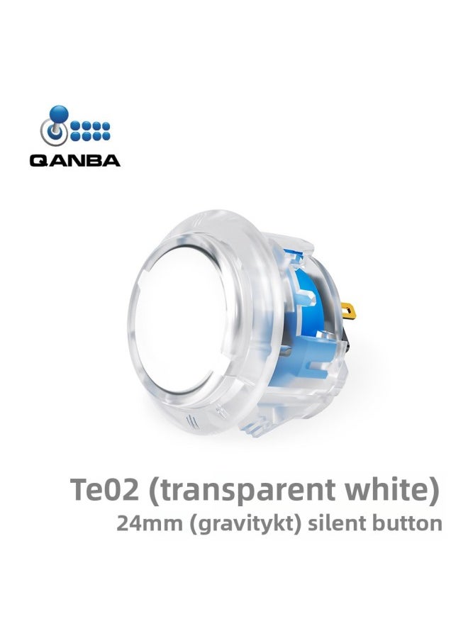 QANBA Boxing KT Gravity Adjustable Light, Medium And Heavy Three-gear Mechanical Shaft Fast Mute Arcade Button 30\24mm-Product Color:TE02 24mm  - Image 1
