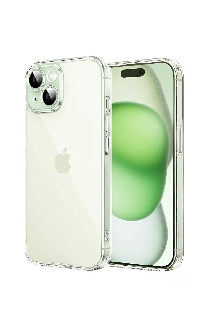 اس-توب جراب شفاف لموبايل ايفون 15 بلس - حماية من السقوط ومقاوم للخدش، مضاد للاصفرار مع طبقة حماية مزدوجة وتصميم نحيف وشفاف