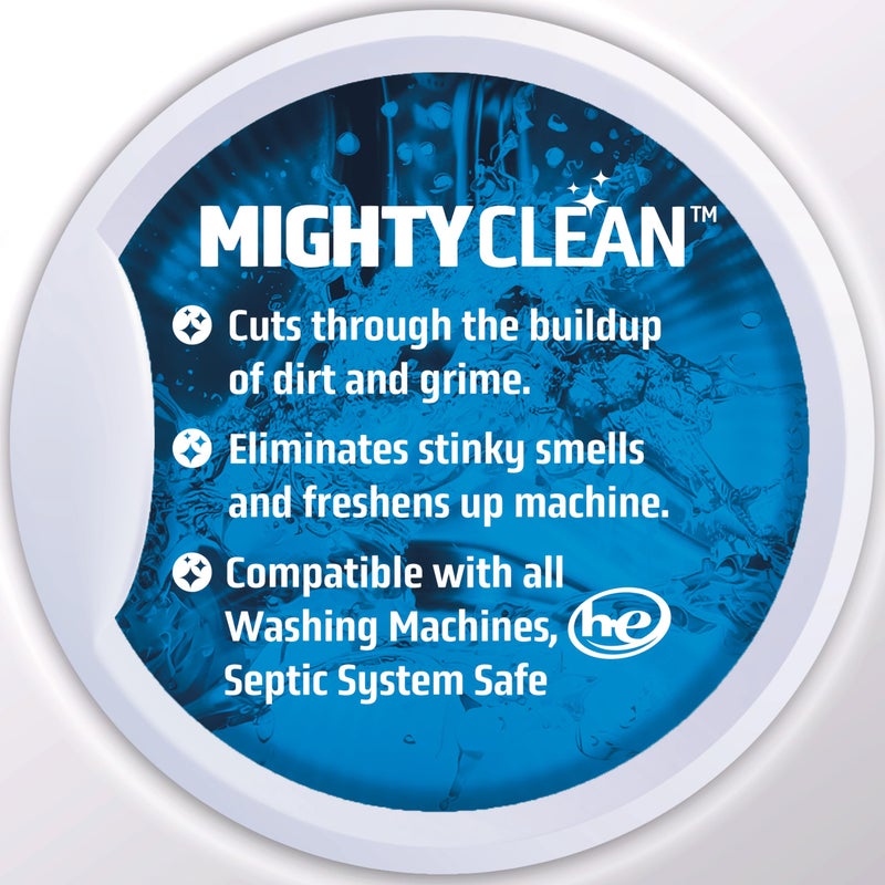 MIGHTY CLEAN Washing Machine Cleaner Tablets 24 Pack - 1 Year Supply, Septic Safe Washing Machine Cleaning Tablets, Washer Cleaner Tablet, Works with All Washers Including HE - Image 4