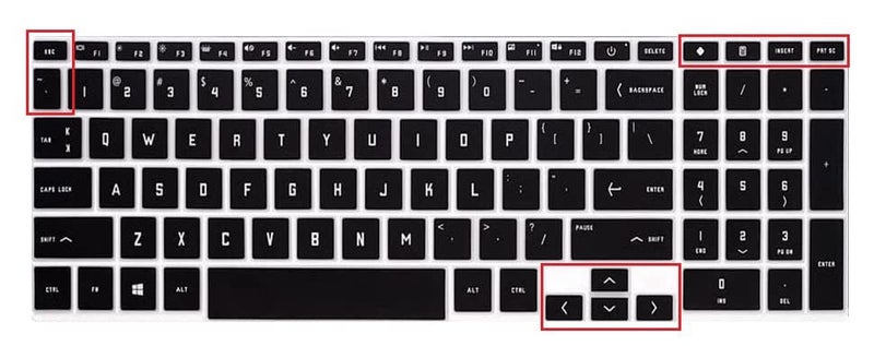 Saco Laptop Keyboard Protector Cover Compatible for 2025-2022 HP Victus 15-FA and 15-FB Series [15.6 inch] | HP Victus 16-D, 16-E, 16-S [16.1 inch] Gaming Laptop - Black, Silicone - Image 2