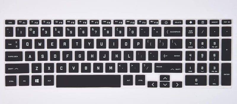 Saco Laptop Keyboard Protector Cover Compatible for 2025-2022 HP Victus 15-FA and 15-FB Series [15.6 inch] | HP Victus 16-D, 16-E, 16-S [16.1 inch] Gaming Laptop - Black, Silicone - Image 5