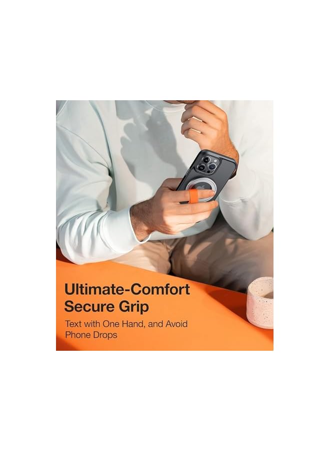 Green Tiger Magnetic Phone Grip Holder Kickstand, iPhone Ring Stand for Hand, Removable Magsafe Accessories for iPhone 15,14, 13, 12 11 Pro/Max/Plus/Mini,Samsung, Google (Black) - Image 5