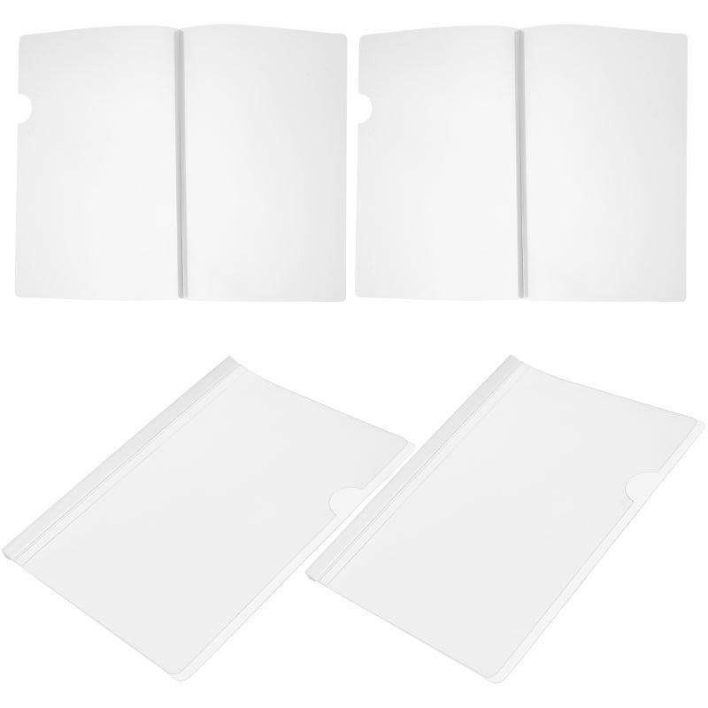 10pcs Clear Report Covers for Paper Multi-function File Folders with Sliding Bars File Covers ( ) - Image 1