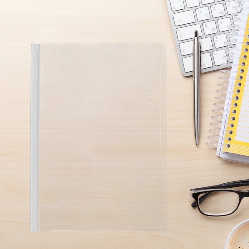 10pcs Clear Report Covers for Paper Multi-function File Folders with Sliding Bars File Covers ( ) - Image 2