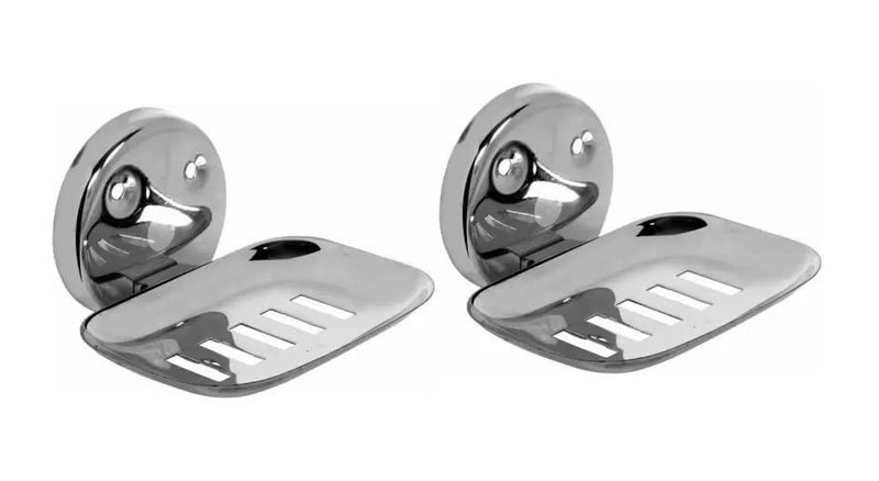 KC Bath Accessories Stainless Steel Soap Holder/Soap Stands/Soap Dish for Bathroom/Bathroom Accessories-Mirror Finish Set of 4 - Image 2