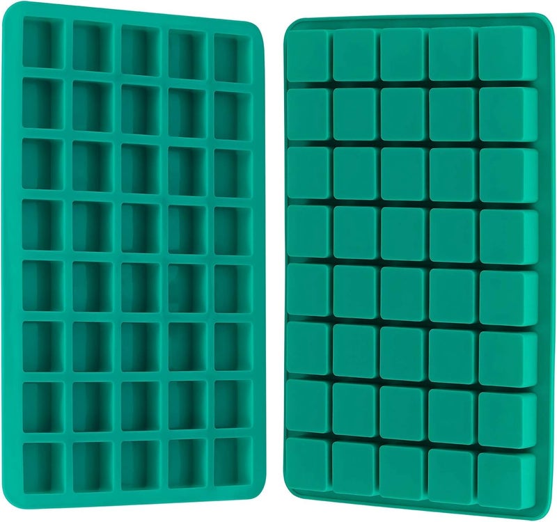 MoldBerry 40 Cavities Square Silicone Molds Mini Cubes Silicone Mold for Chocolate Hard Candy Ice Cubes Gummy Chocolate barfi mithai Toffee Moulds Pack of 1 - Image 2
