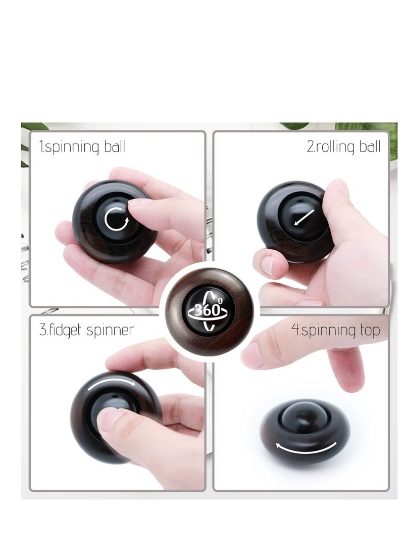 Fidget Toys for Adults, Wooden Stress Relief Toy, EDC ADHD Tools for Adults, Portable Figette Toys Adults Fidgets for Anxiety and Stress Balls, Quiet Fidget Cube Desk Toys for Office - Image 5