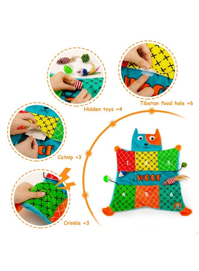 AWOOF Cute Soft Catnip Mat, Interactive Cat Toys for Indoor Cats - Image 2