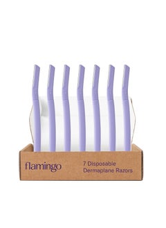 FLAMINGO Flamingo Dermaplane Razor Face Razors for Women Disposable 1 count Pack of 7 