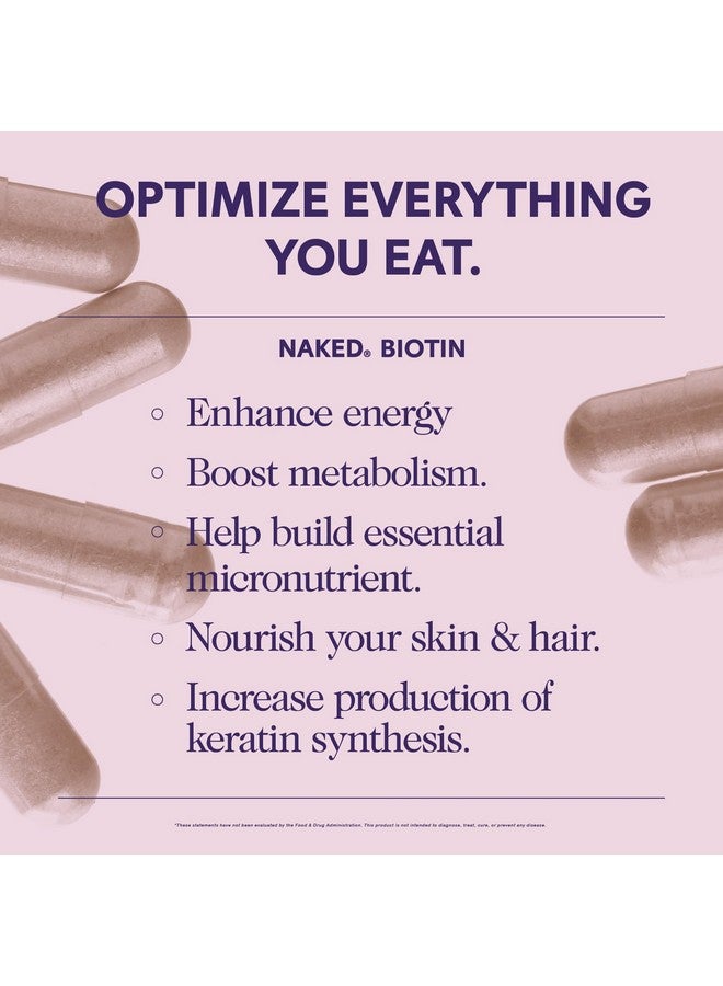 ناكيد بيوتين نيكد ١٠٠٠٠ ميكروغرام - مكمل فيتامين ب٧ فائق القوة لصحة الشعر والبشرة والأظافر - غير معدل وراثيًا، خالٍ من الغلوتين، نباتي - يدعم إنتاج الكيراتين - ١٢٠ كبسولة - Image 3
