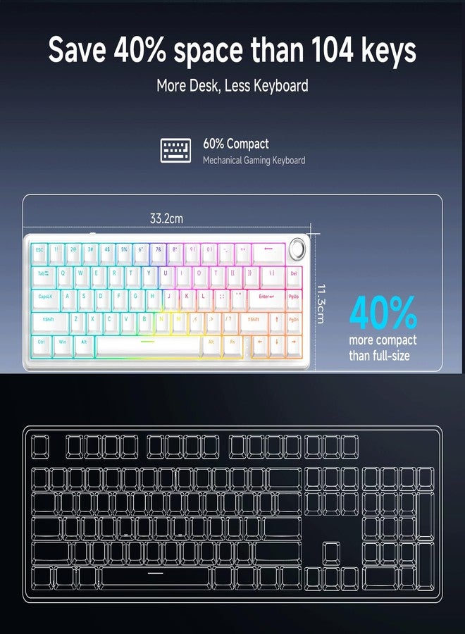 TMKB Technology Mechanical KeyBoard لوحة مفاتيح الألعاب الميكانيكية TMKB T68E - Image 3