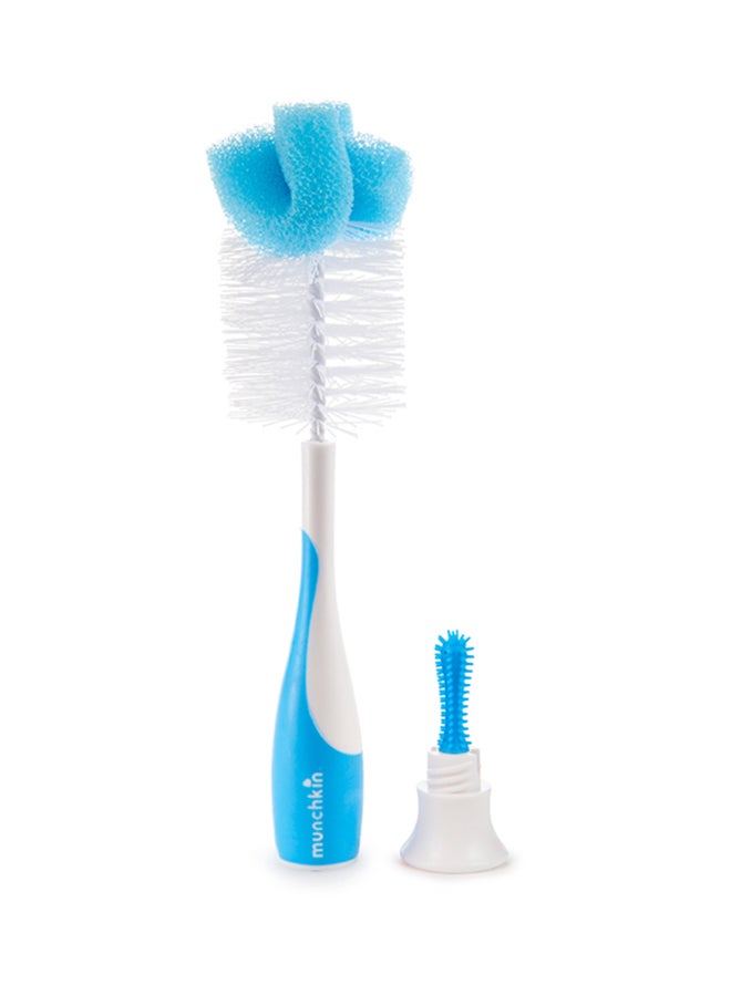 Munchkin Sponge 2-In-1 Bottle Brush Bonus Teat Brush Stored in Handle Assorted, 1 Pack - Image 3