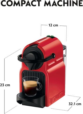 Inissia Coffee Machine By Nespresso, Ruby Red, 0.7L (UAE Version) 0.7 L 1260 W C40-ME-RE-NE5 Red - view 5