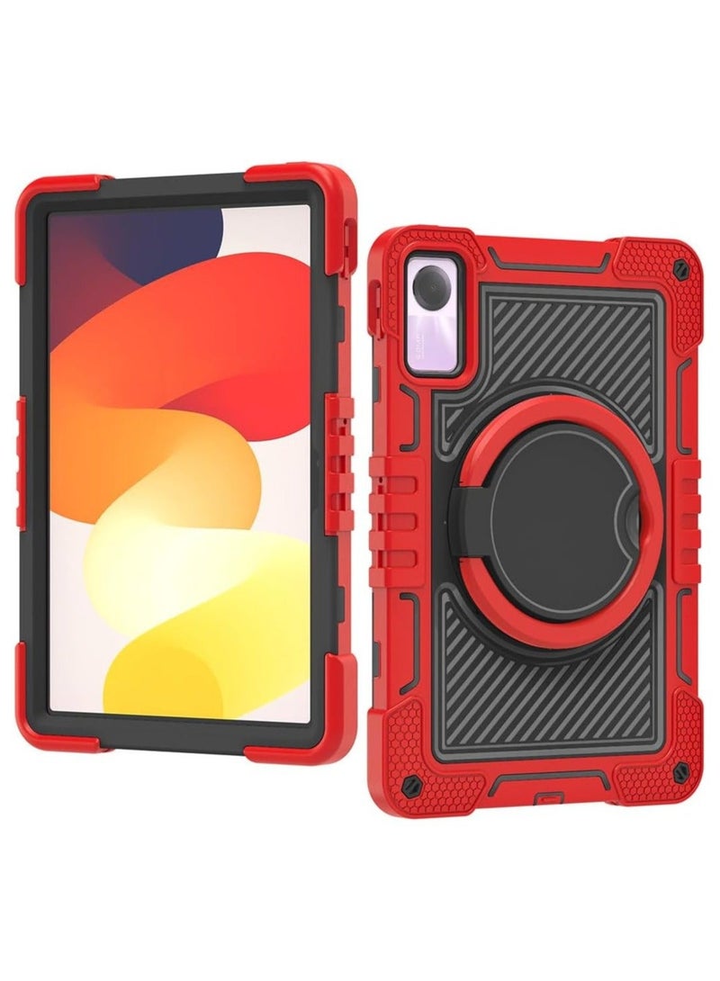 Shockproof Case Compatible with Redmi pad SE 11-inch 2023, Heavy-duty Rugged Case with Handle Grip/shoulder Strap Stabilized Bracket Silicone Case - Image 5